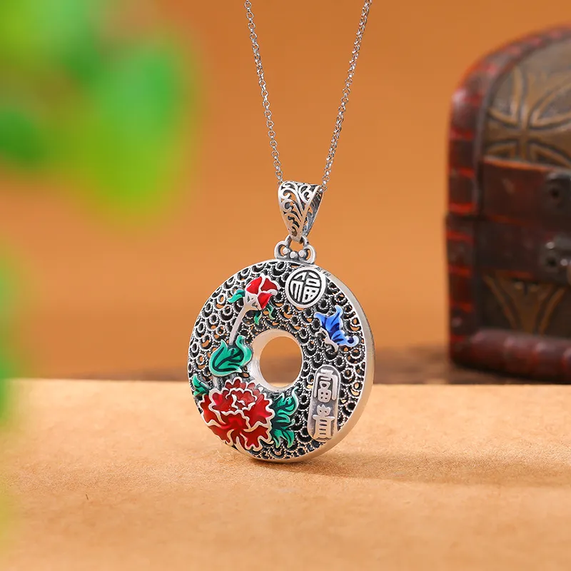 Nine Music Foot Silver 990 Necklaces Women's-2