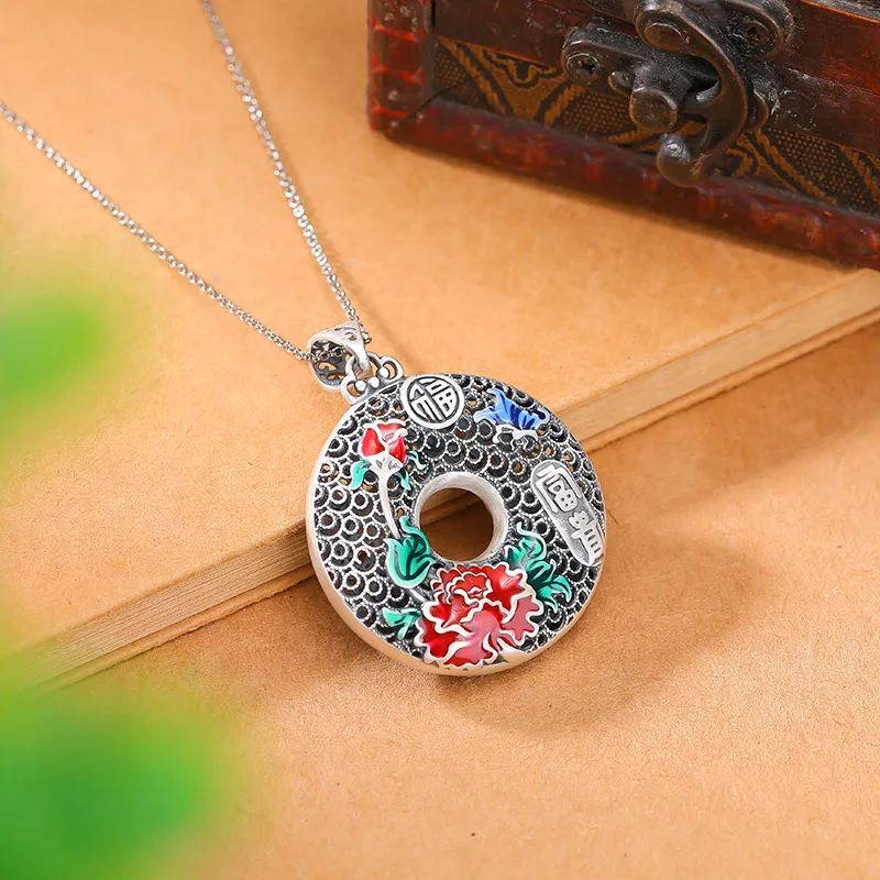 Nine Music Foot Silver 990 Necklaces Women's-5