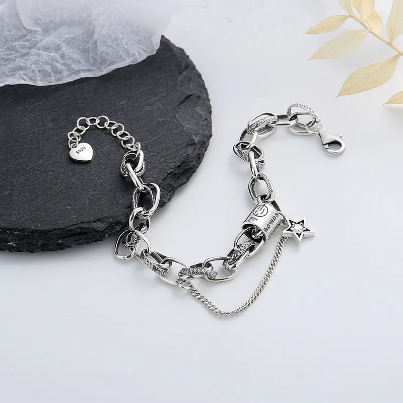 Nine Music S925 Silver Bracelets Unisex-2