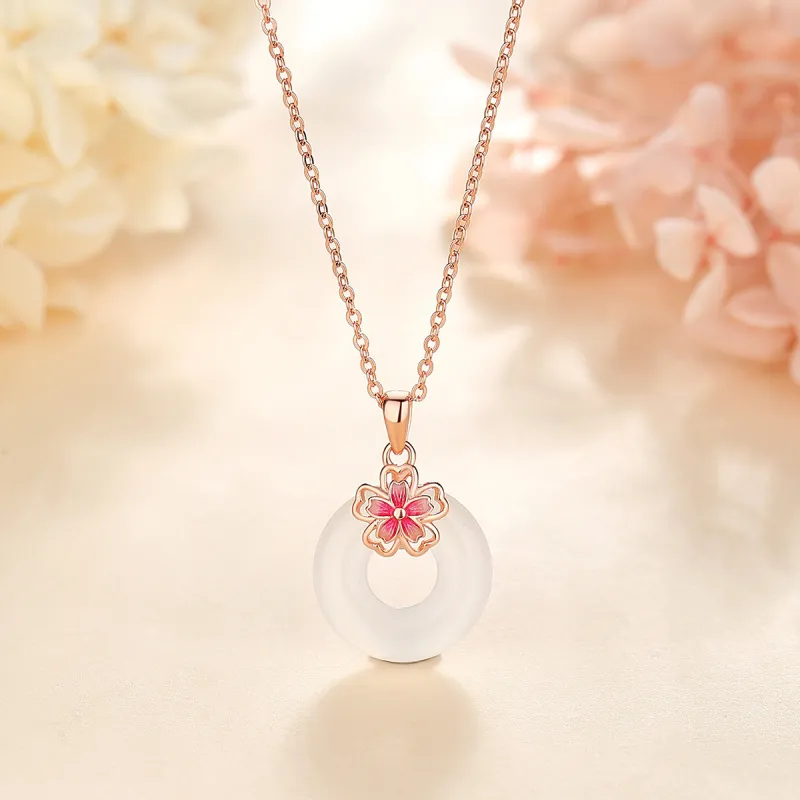 Nine Music Chalcedony Necklaces Women's-1