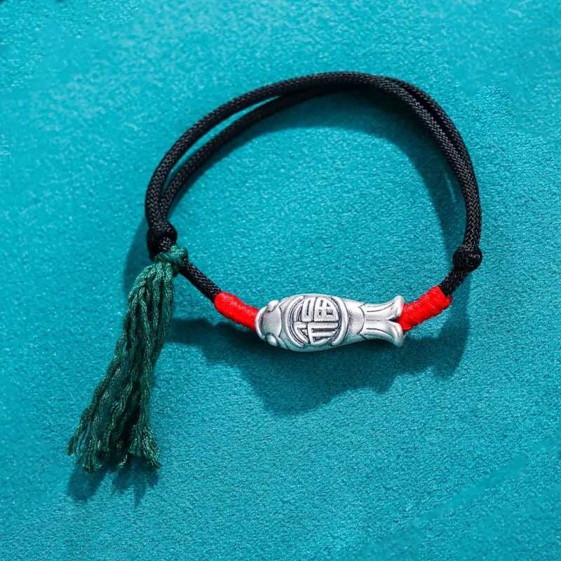 Nine Music Silver 999 Bracelets Unisex-2