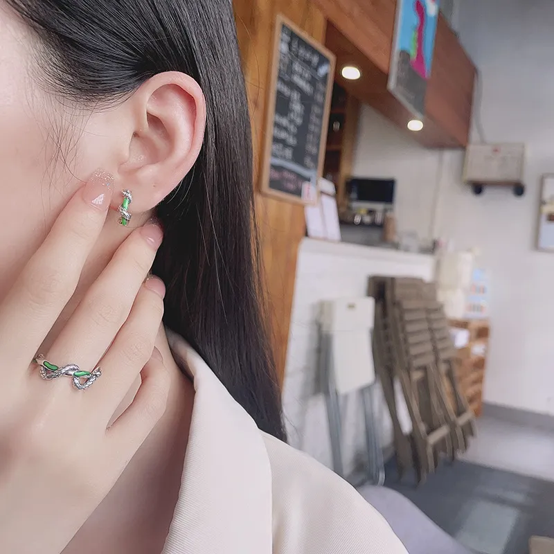 Nine Music S925 Silver Earrings Women's-5