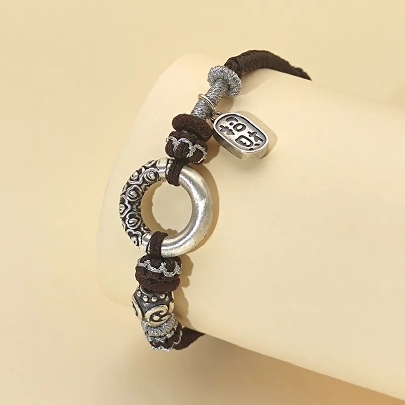 Nine Music 999 Fine Silver Hand Rope Unisex-4