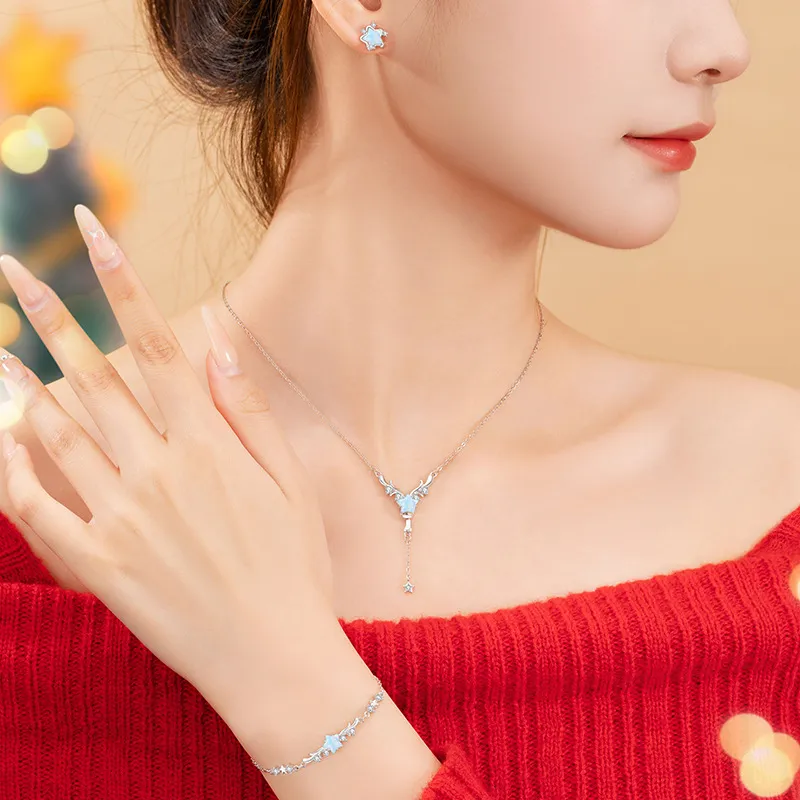 Nine Music S925 Silver Necklaces Women's-5