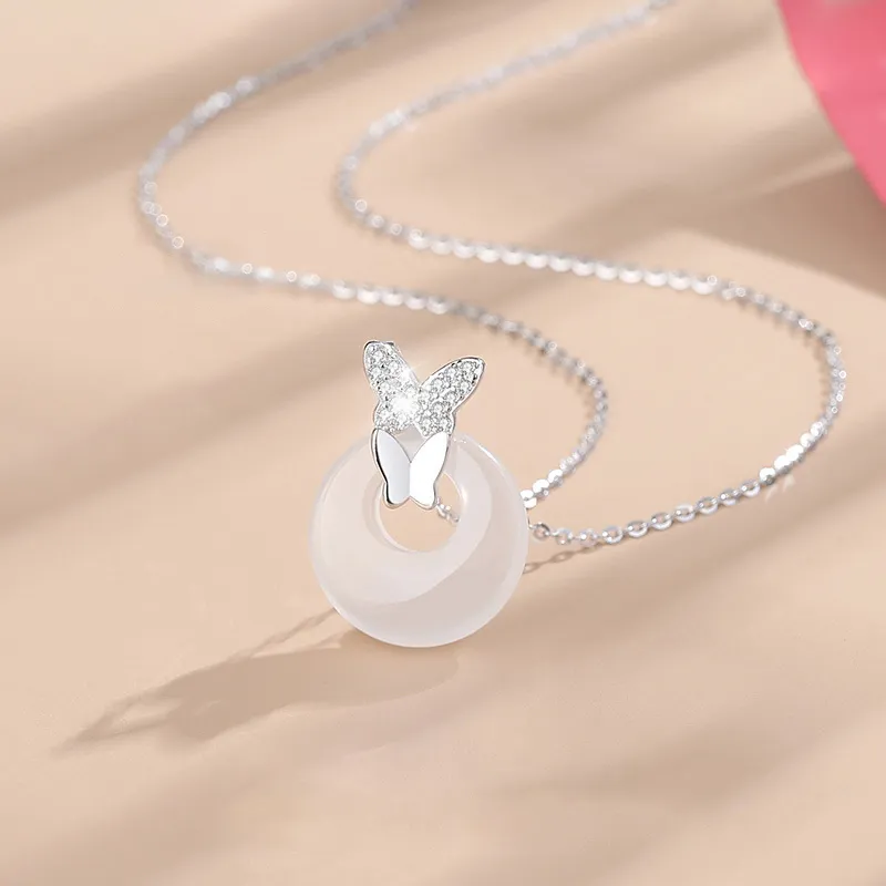 Nine Music Chalcedony Necklaces Women's-3