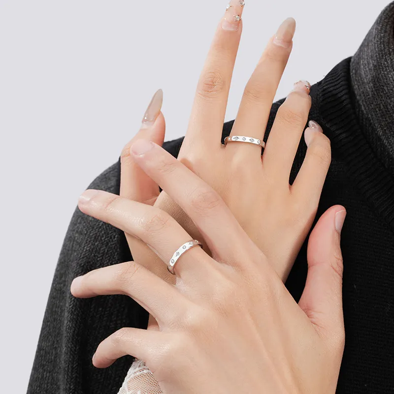 Nine Music S925 Silver Rings Unisex-9