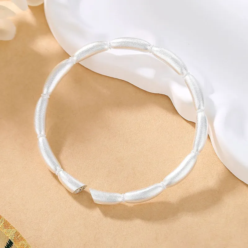 Nine Music 999 Fine Silver Bangles Unisex-1