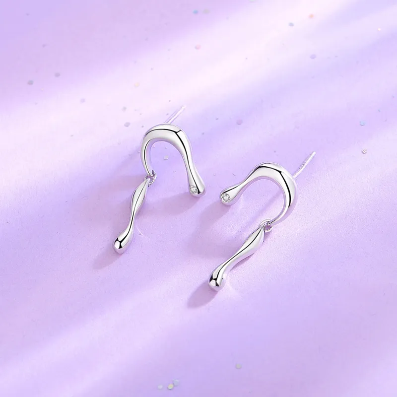 Nine Music S925 Silver Earrings Women's-5