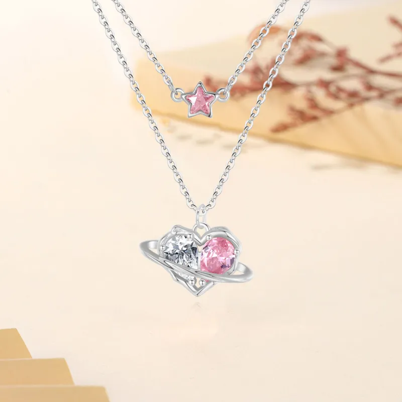 Nine Music S925 Silver Necklaces Women's-7
