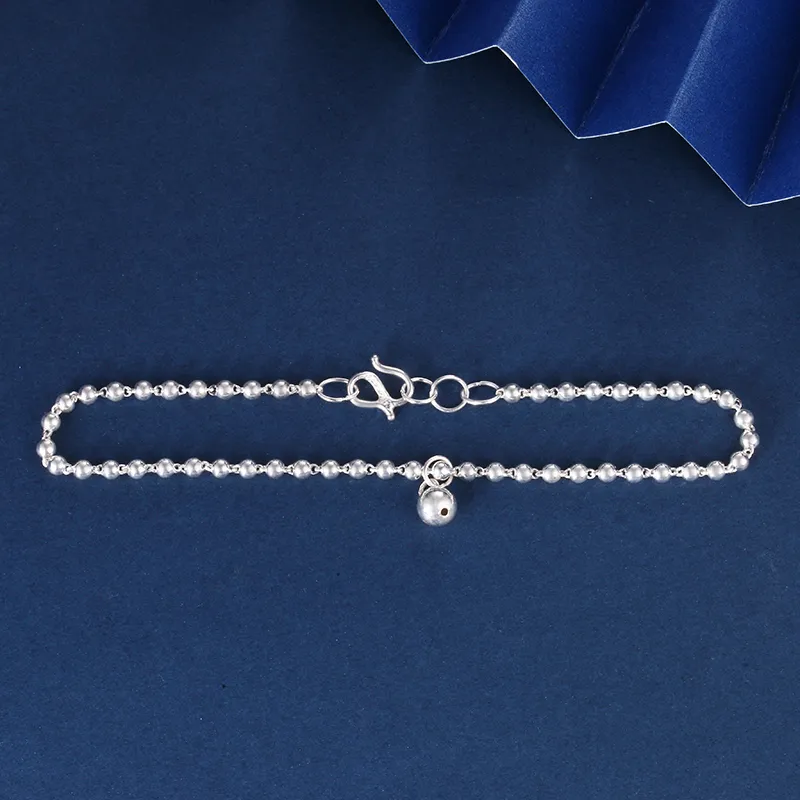 Nine Music Foot Silver 990 Anklets Unisex-6