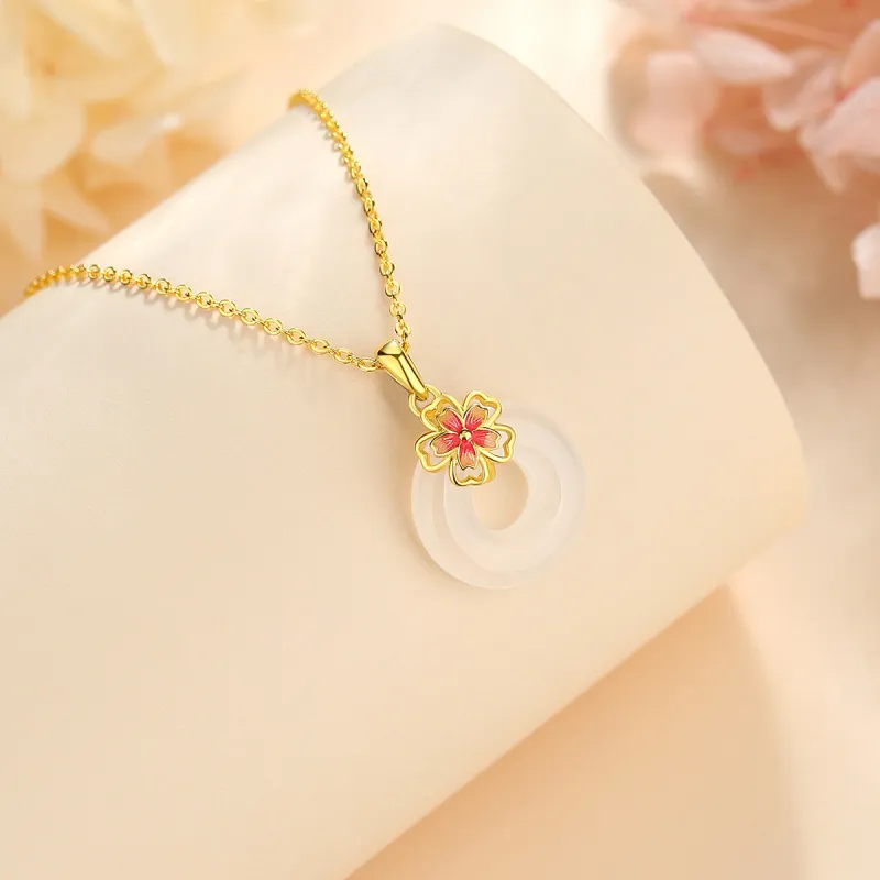 Nine Music Chalcedony Necklaces Women's-3