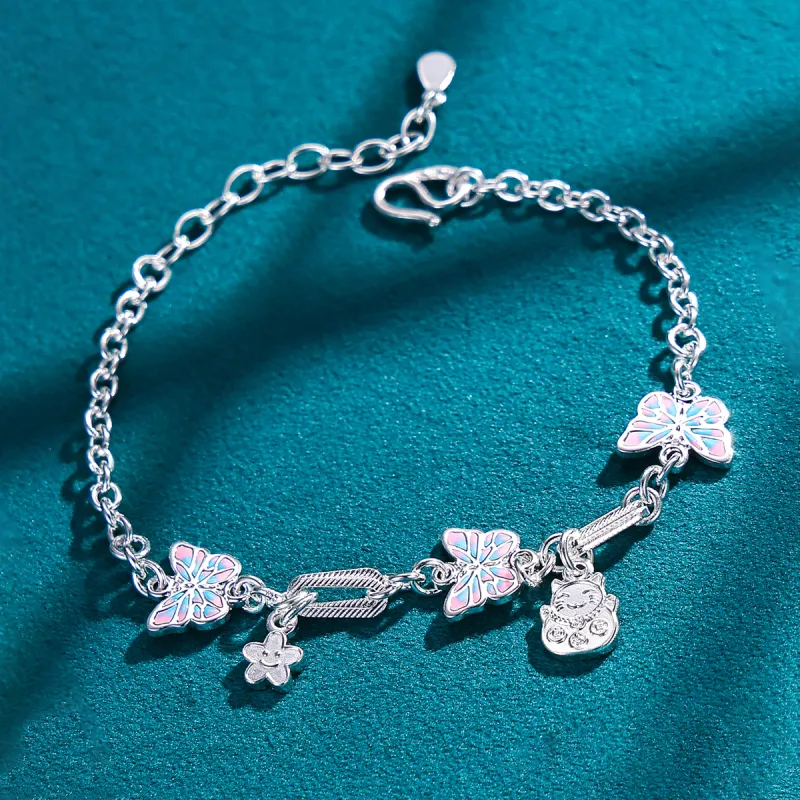 Nine Music 999 Fine Silver Bracelets Women's-1