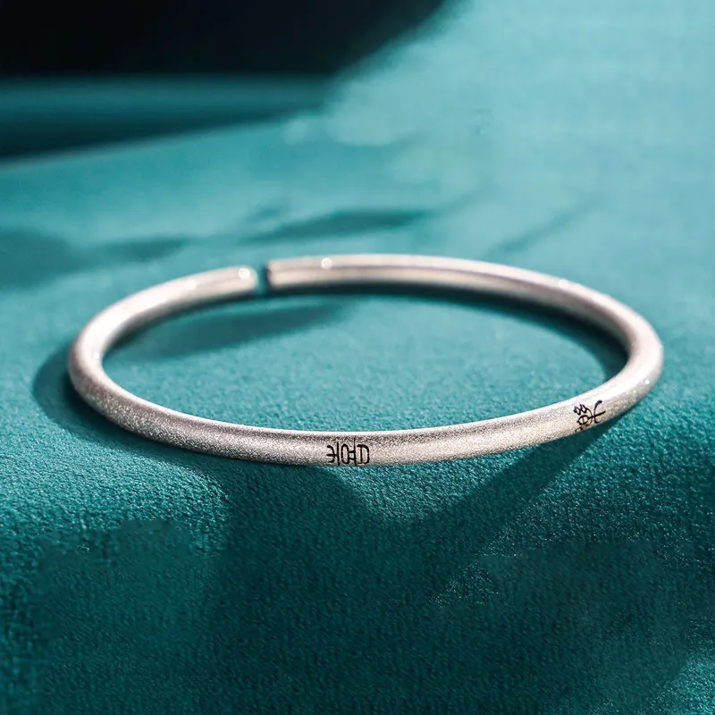 Nine Music 999 Fine Silver Bangles Unisex-4