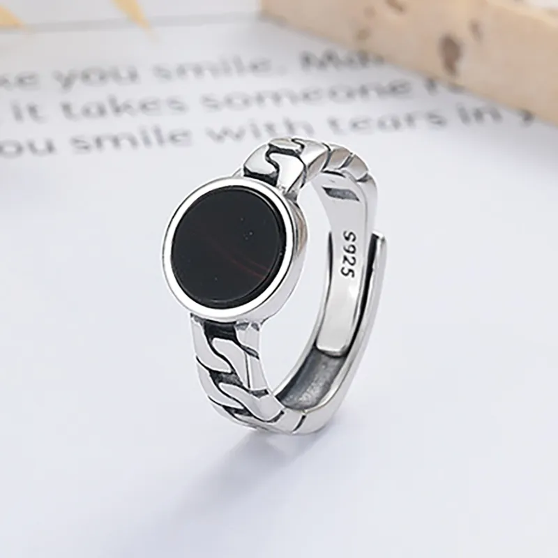 Nine Music S925 Silver Rings Men's-1