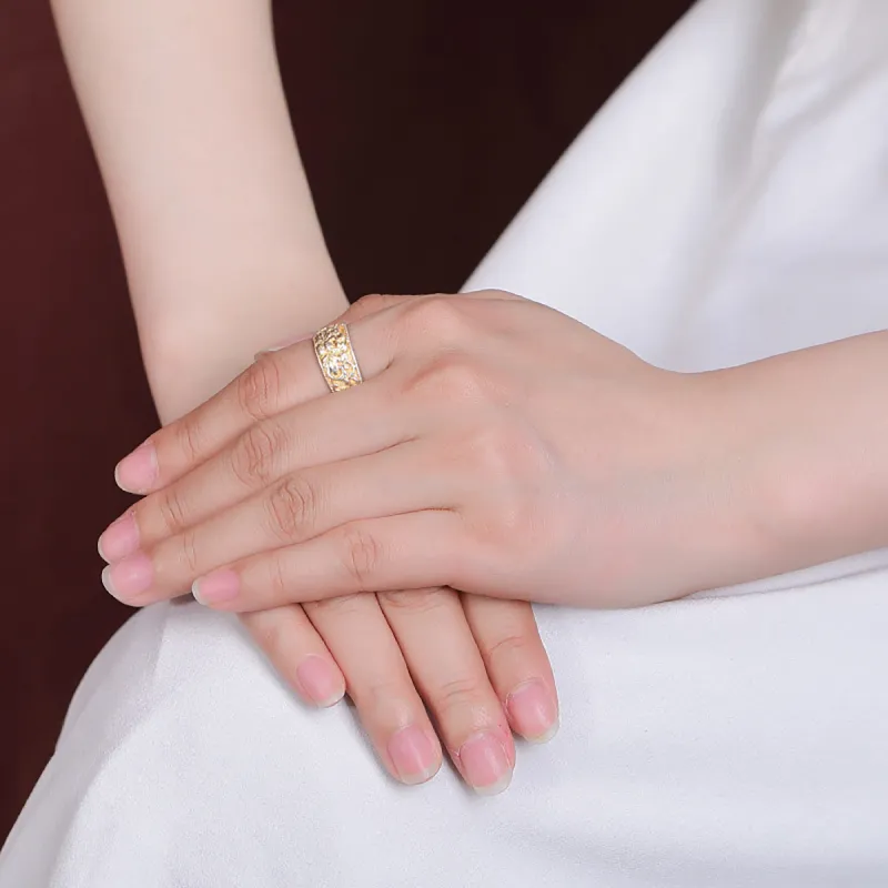 Nine Music 999 Fine Silver Rings Women's-7