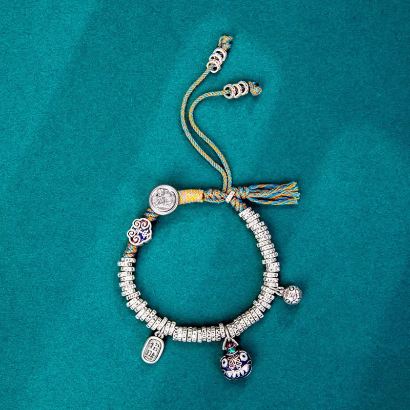 Nine Music 999 Fine Silver Bracelets Unisex-2