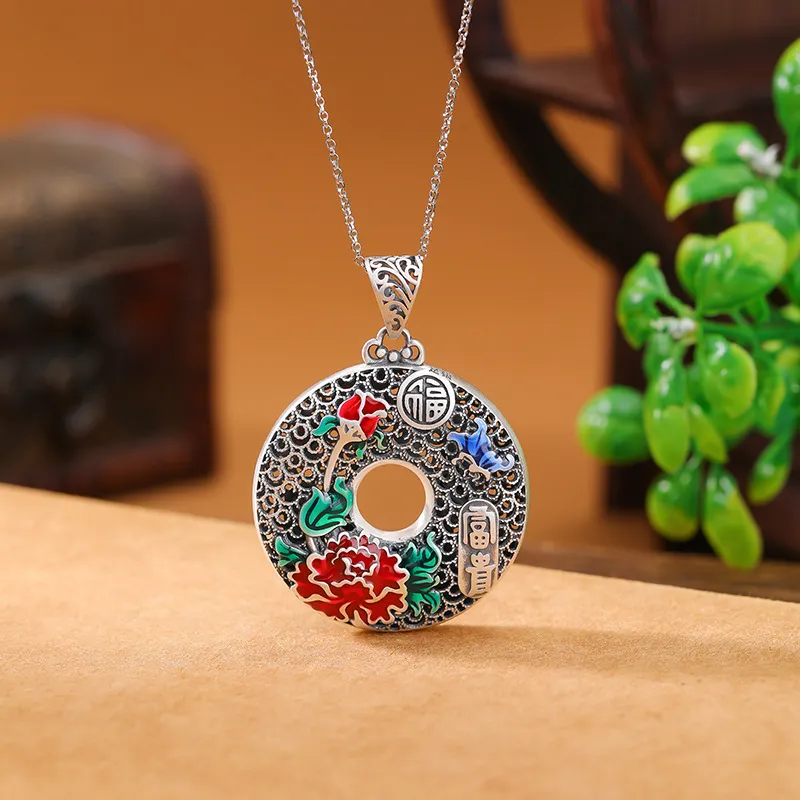 Nine Music Foot Silver 990 Necklaces Women's-1