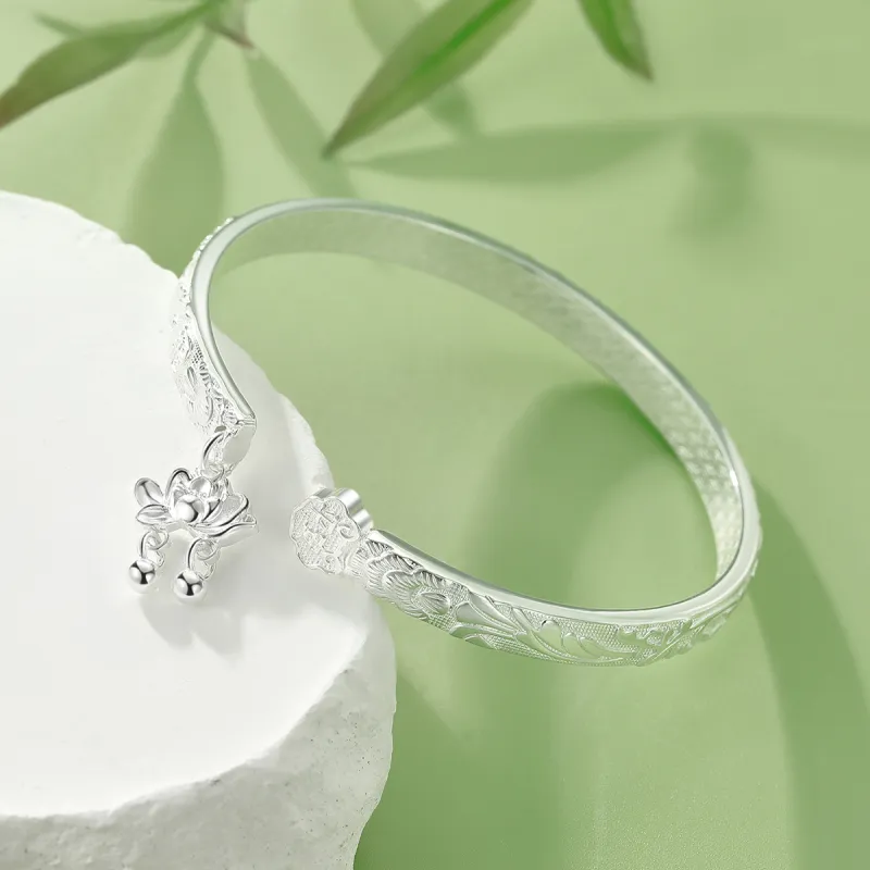 Nine Music S 999 Fine Silver Sterling Silver Bracelets Women's-1