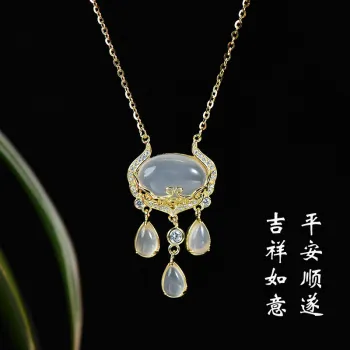 Nine Music Chalcedony Necklaces Women's