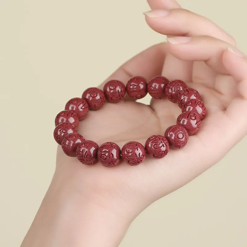 Nine Music Reconstructed Cinnabar Bracelets Unisex-3