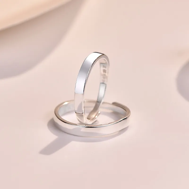 Nine Music 999 Fine Silver Sterling Silver Rings Unisex-3