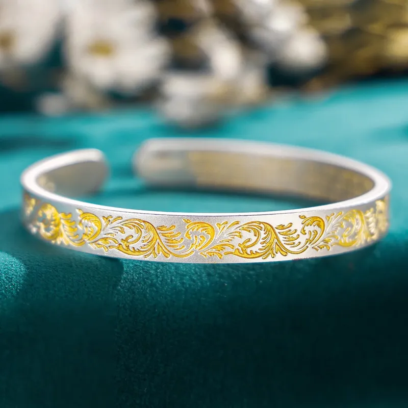 Nine Music 999 Fine Silver Bangles Unisex-1
