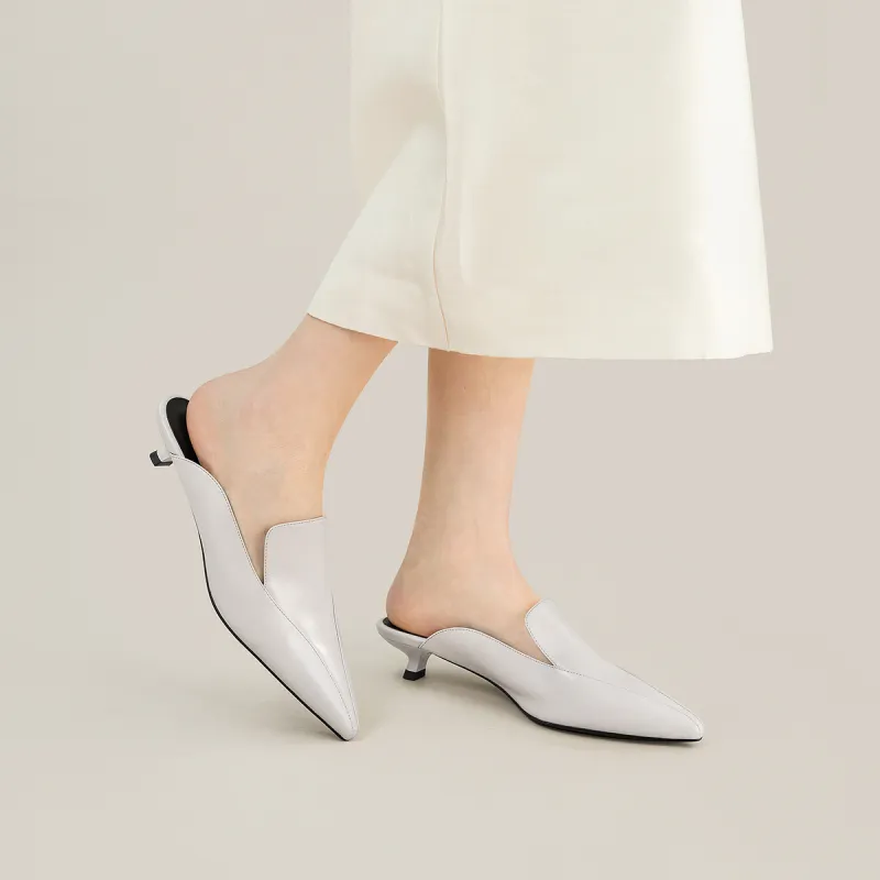 7or9 Wrap toe Slippers Women's White-5