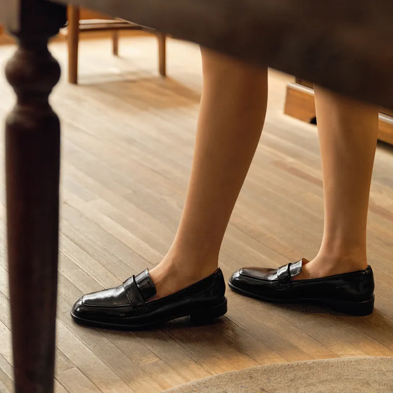 7or9 Brown Sugar Cookies Loafers Women's Classic Black-5