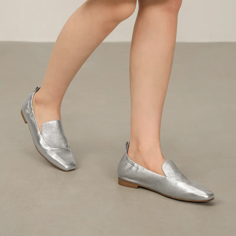 7or9 Frosting Candy Song Casual Single Shoes 1.8cm Women's Silver-5