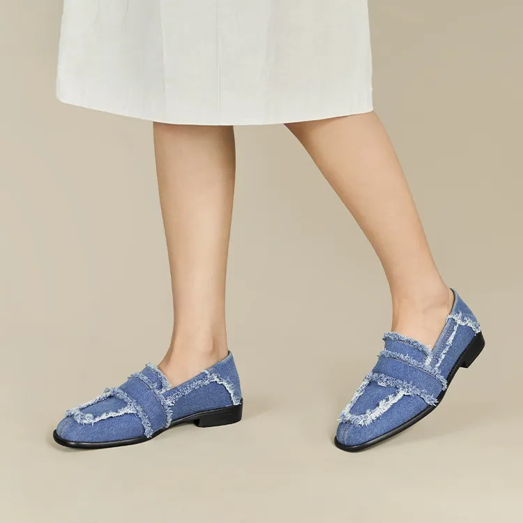 7or9 Blue Sea Loafers Women's Women's Blue-3