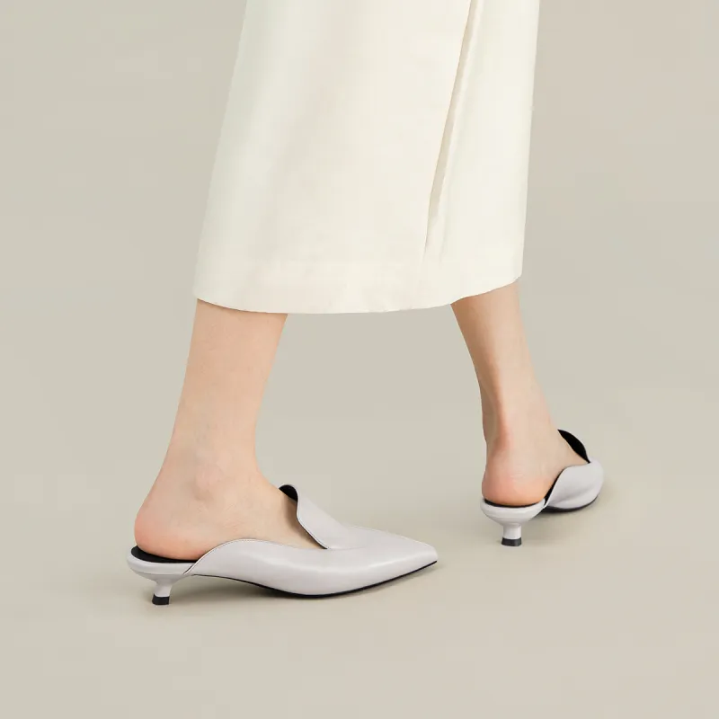 7or9 Wrap toe Slippers Women's White-6