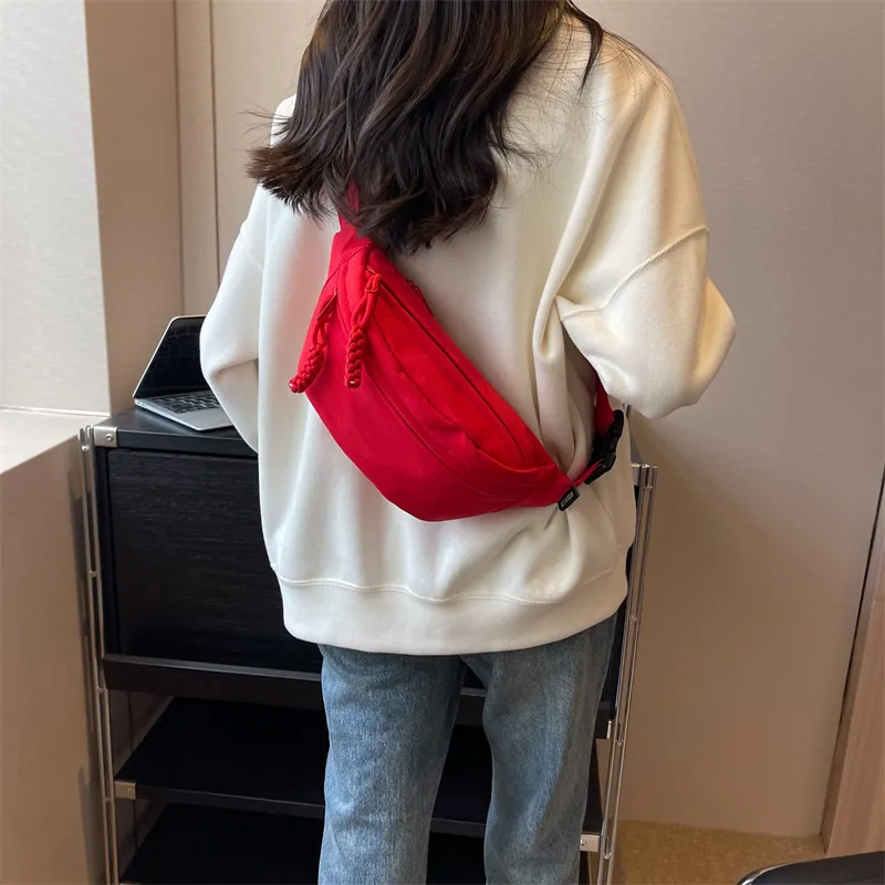 CMLZIUA Canvas Bag Cell Phone Fanny Pack Sling Bag Shoulder Bag Crossbody Bag Regular Unisex Multicolor-12