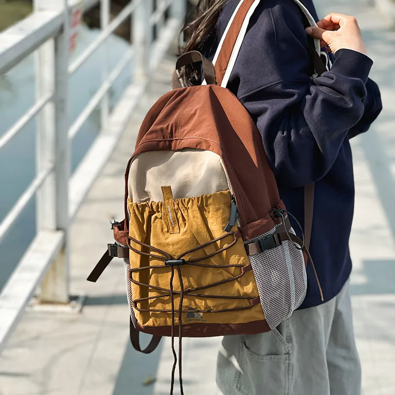 S.REPHEN Nylon Backpack Unisex Multicolor-6