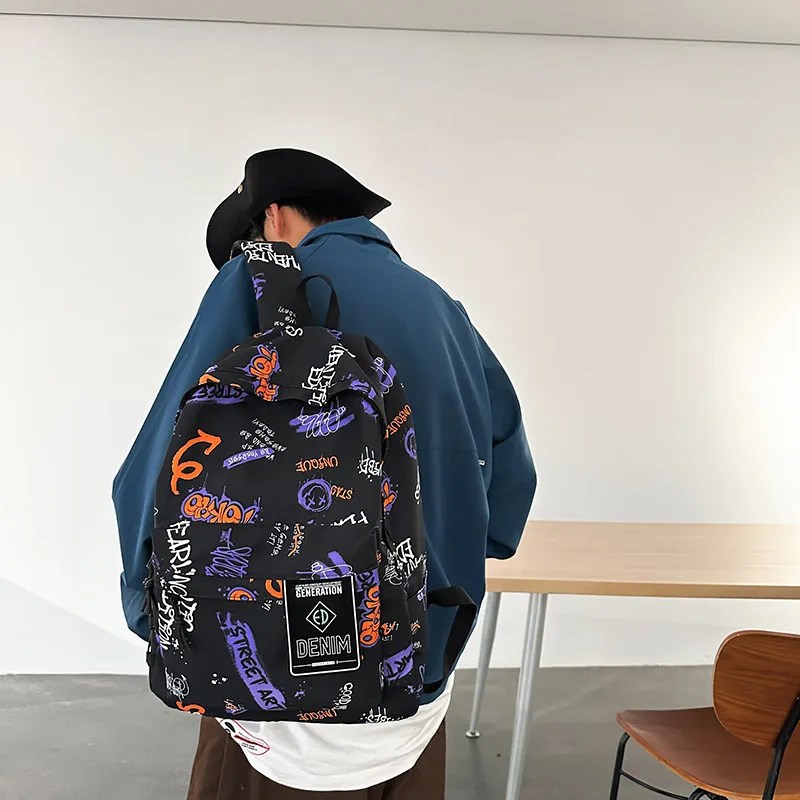 S.REPHEN Nylon Backpack Unisex Multicolor-1