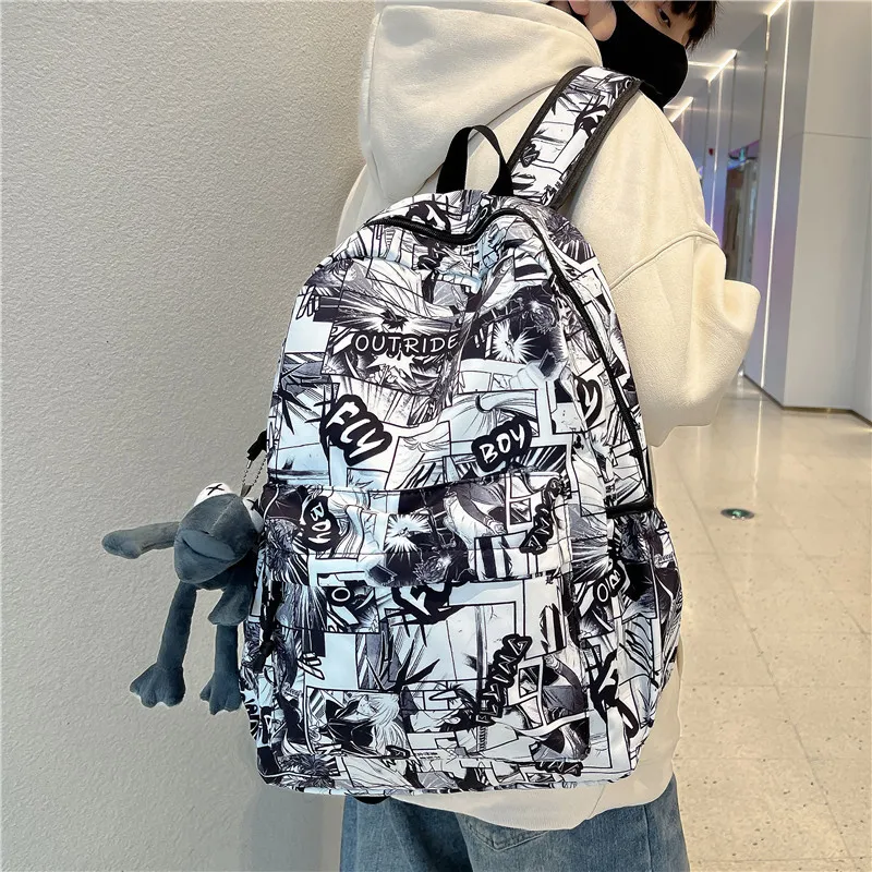 S.REPHEN Composite Cloth Backpacks Regular Unisex Black-1