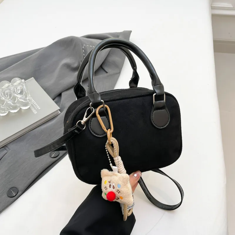 S.REPHEN Leather Velvet Shoulder Bag Crossbody Bag Handbag Unisex Multicolor-7
