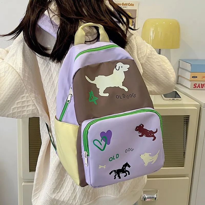 S.REPHEN Nylon Backpack Regular Women's Blue Purple-4