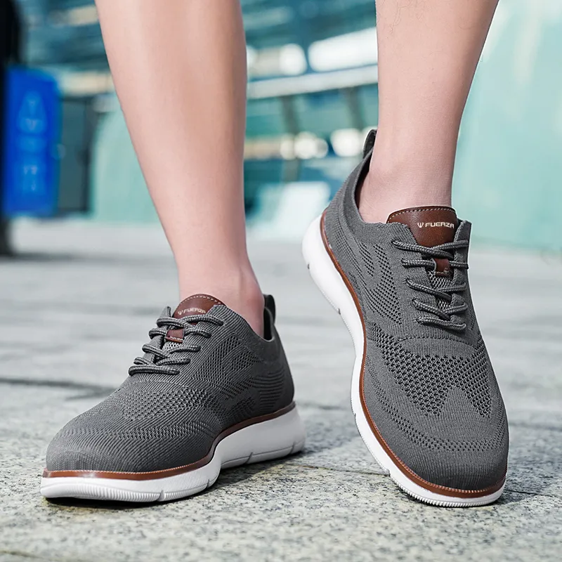 FUERZA Slip Resistant, Abrasion Resistant, Breathable, Quick Dry, Lightweight Low Top Casual Shoes Men's-12