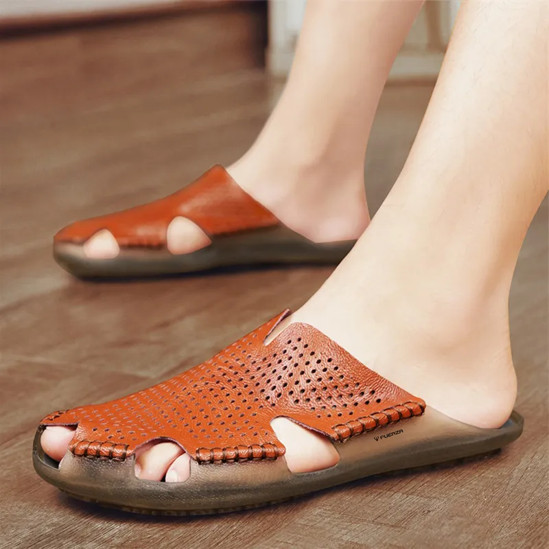 FUERZA Closed Toe Slippers Men-20