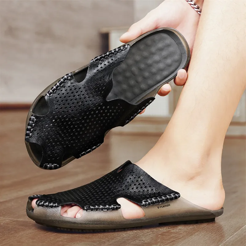 FUERZA Closed Toe Slippers Men-12