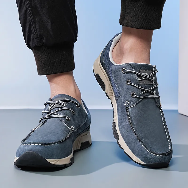 FUERZA Casual Shoes Men Low Top Blue-4