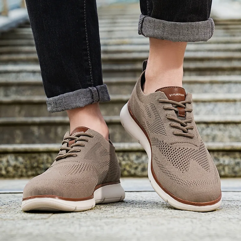FUERZA Slip Resistant, Abrasion Resistant, Breathable, Quick Dry, Lightweight Low Top Casual Shoes Men's-17