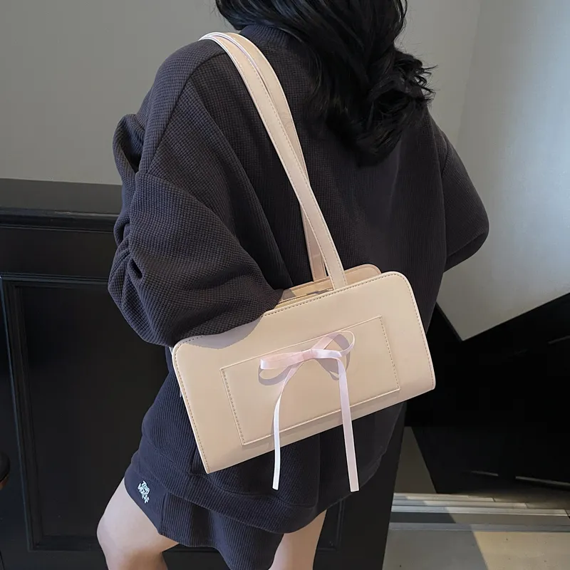 FCTOSSR PU Underarm Shoulder Bag Women's White/Black/Yellow/Blue/Pink-3