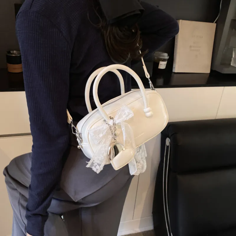 FCTOSSR PU Shoulder Bag, Crossbody Bag, Handbag Regular Women's White/Silver/Black/Blue/Pink-1