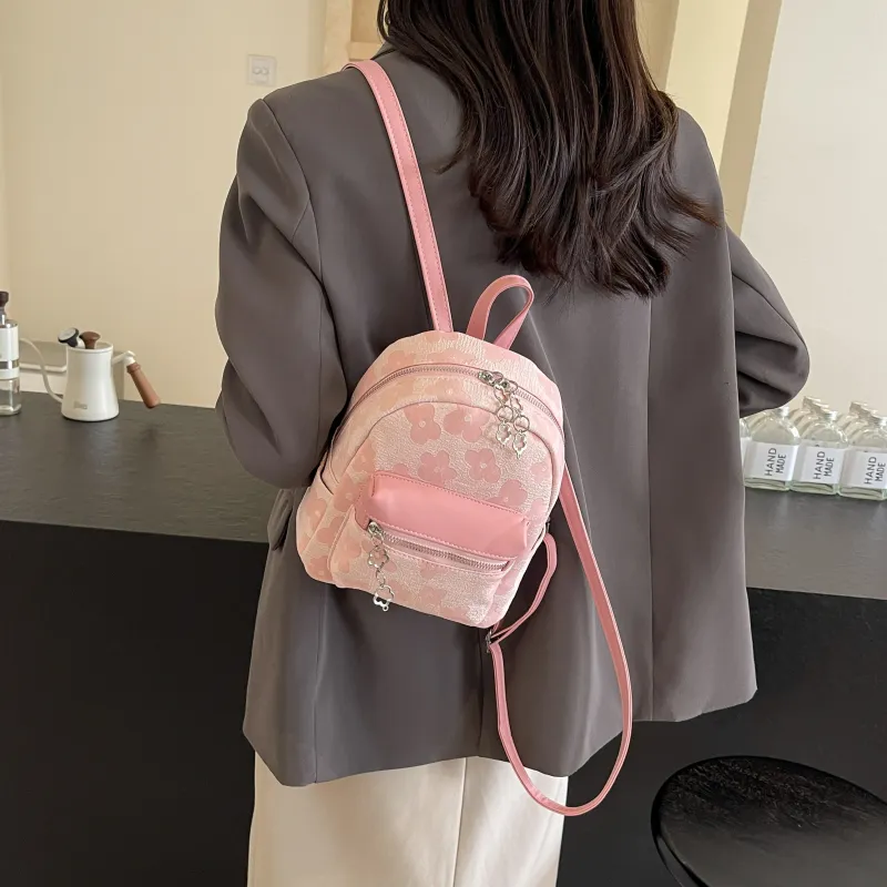 FCTOSSR PU Backpack Women's White/Black/Pink-13