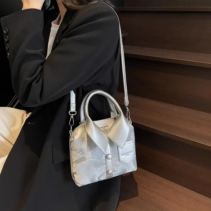 FCTOSSR PU Handbag Women's Khaki/Silver/Black/Pink/White-16