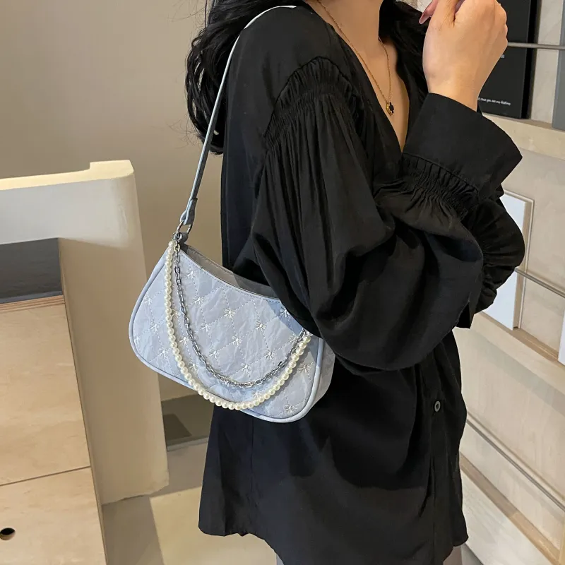 FCTOSSR PU Shoulder Bag Women's White/Silver/Black/Pink-7
