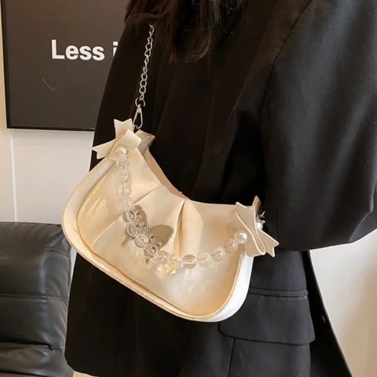FCTOSSR PU Crossbody Handbag Women's Black/Pink/Blue/White-7