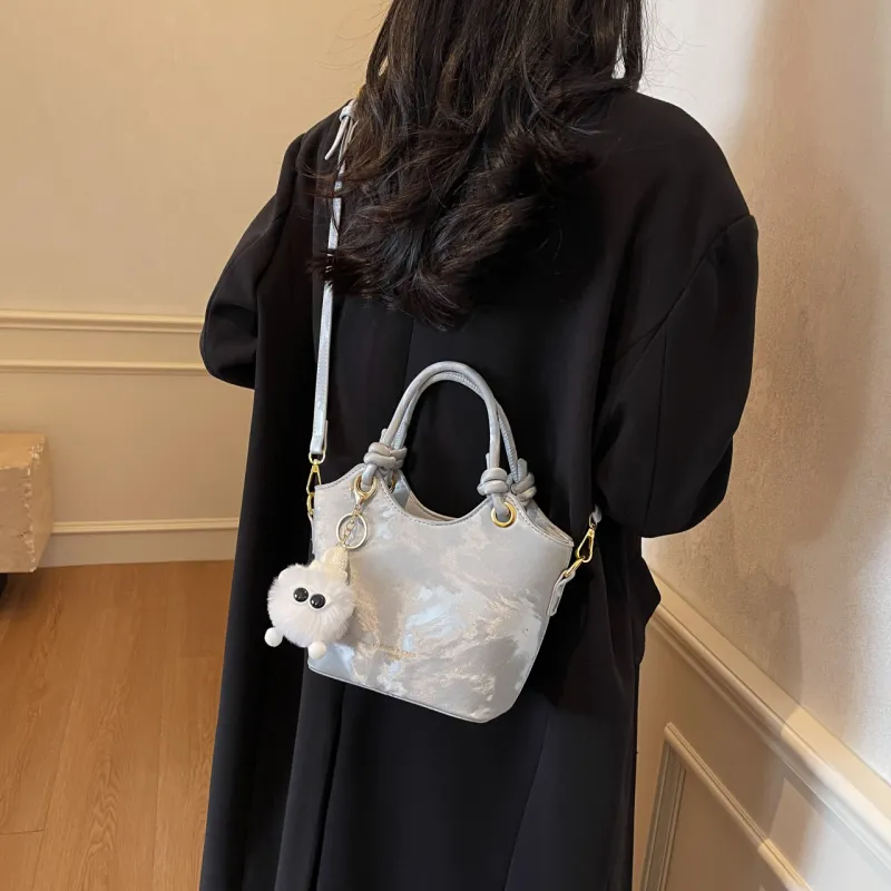 FCTOSSR PU Handbag Women's Silver/Black/Coffee/Beige/Pink-4