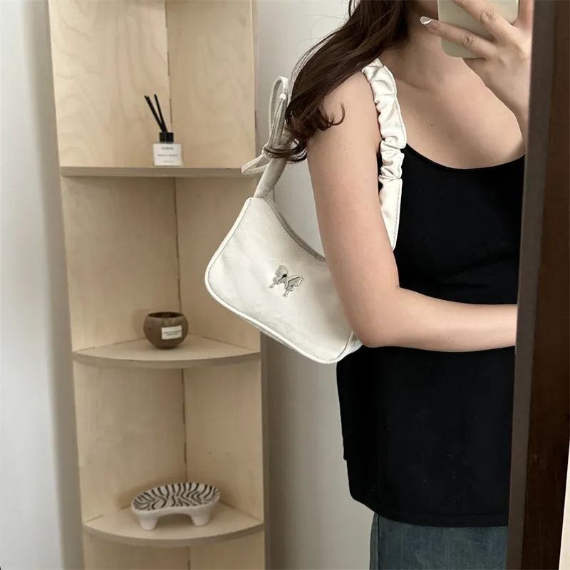 FCTOSSR PU Shoulder Bag Women's White/Silver/Black/Khaki/Brown-9